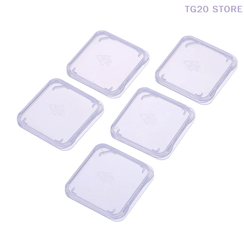 10-Pack Transparent SD Memory Card Cases – SD, CF & XD Memory Card Case HIP