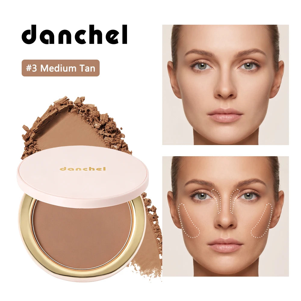 Warm Radiance Soft Matte Bronzer Powder Natural Warm Glow Silky Smooth Contouring Shading Powder Long Lasting 3D Face Makeup HIP