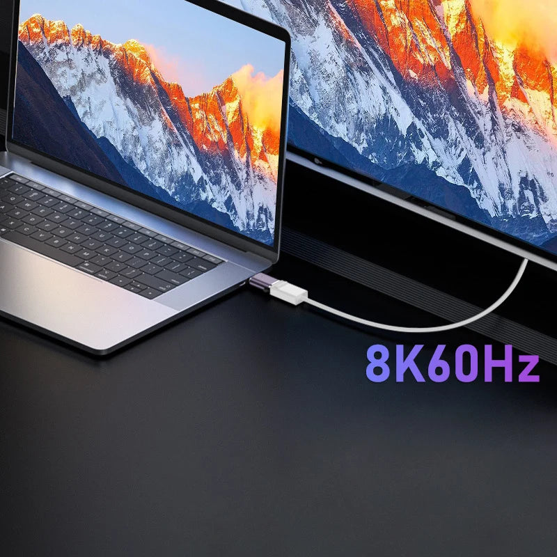 Mini DisplayPort to DP Adapter 8K 60Hz – Bidirectional | OULLX DisplayPort Adapter HIP