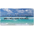 Christian Bible Verse Aluminum License Plate Cover 6x12 Decorative License Plate HIP 1