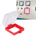 Push Button Lockout Cover Emergency Stop Button Cover Multipurpose Resistance Transparent PC Case for Workshop Factory HIP 105x105x63mm Other