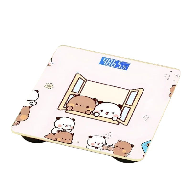 Panda Bubu & Yier Cartoon Digital Scale – Rechargeable Smart Cartoon Digital Scale HIP A