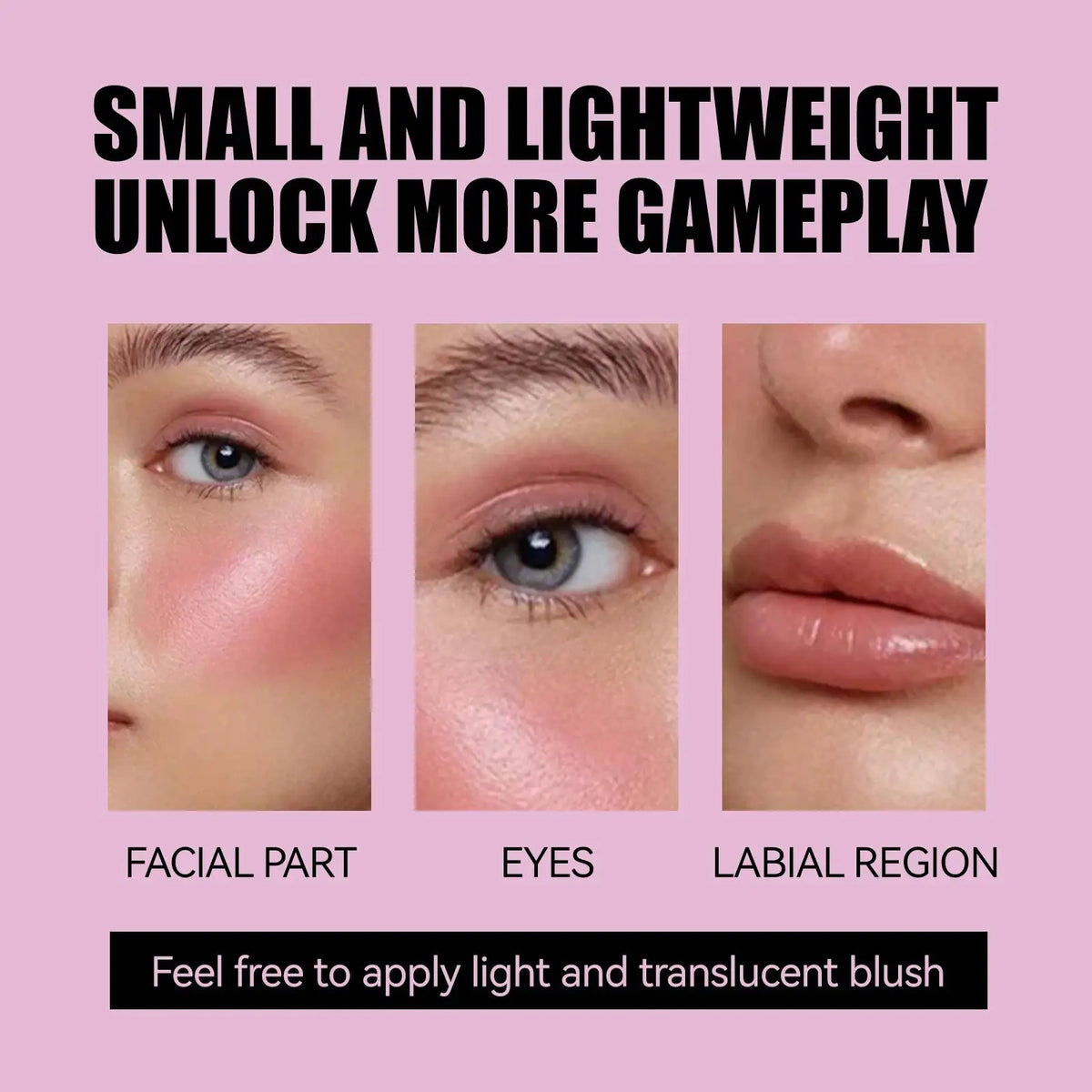 MLSMILE 2-in-1 Jelly Blush Stick – Lip & Cheek Tint Jelly Blush Stick HIP