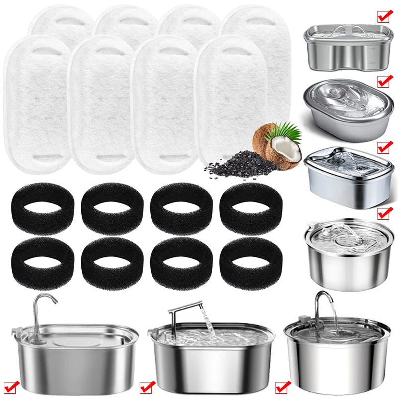 Filter Element Replaced Activated Carbon Filter For Cat Water Fountain Replacement Filters Cat Fountain Accessories HIP
