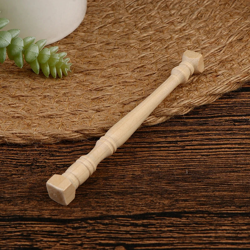 4-Piece 1:12 Miniature Wooden Roman Pillars – Dollhouse Set Dollhouse Miniature Set HIP one size