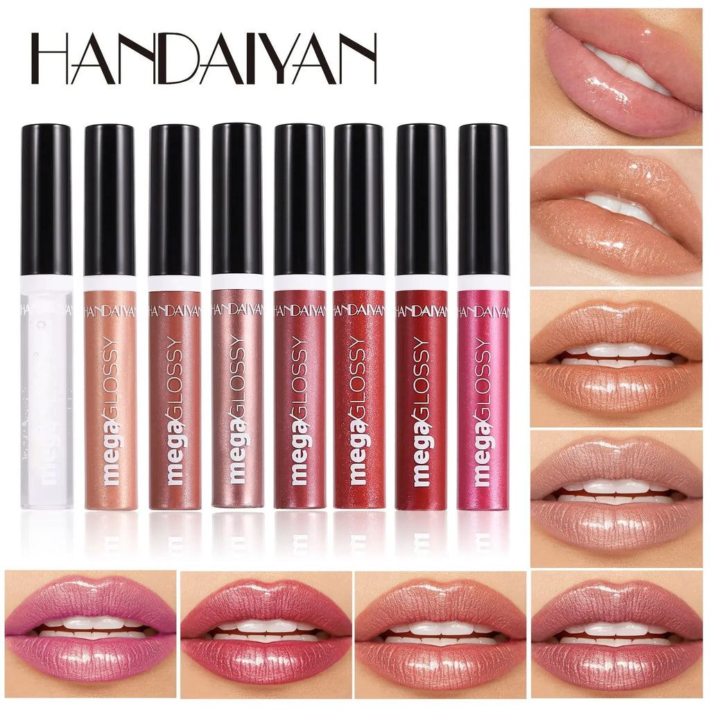 Handaiyan Mirror Shine Lip Gloss – Moisturizing Liquid Lipstick Lip Gloss HIP