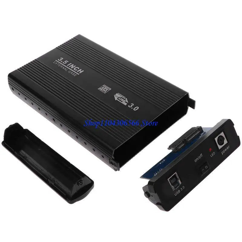 3.5" Aluminum HDD Enclosure USB 2.0 & 3.0 External Drive Case HDD Enclosure HIP