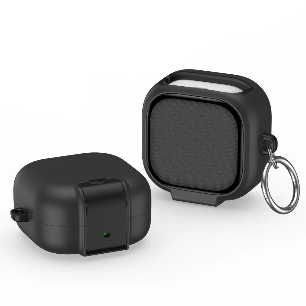 Samsung Galaxy Buds 4 / 4 Pro Case Cover with Keychain Earphone Case Cover HIP Black