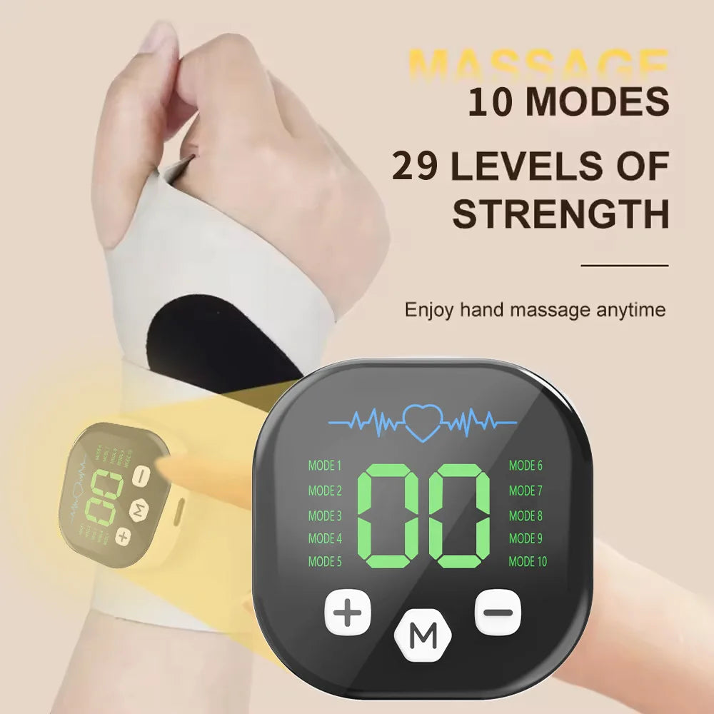 CAMMUO Electric Wrist Massager – 10 Modes & 29 Levels Electric Wrist Massager HIP