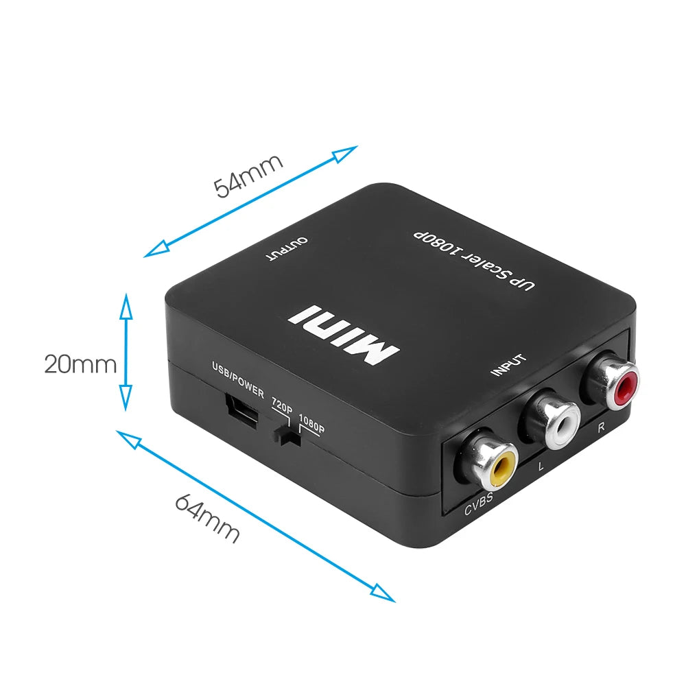 AV to HDMI Converter – RCA to HDMI Adapter 1080P 720P AV to HDMI Converter HIP