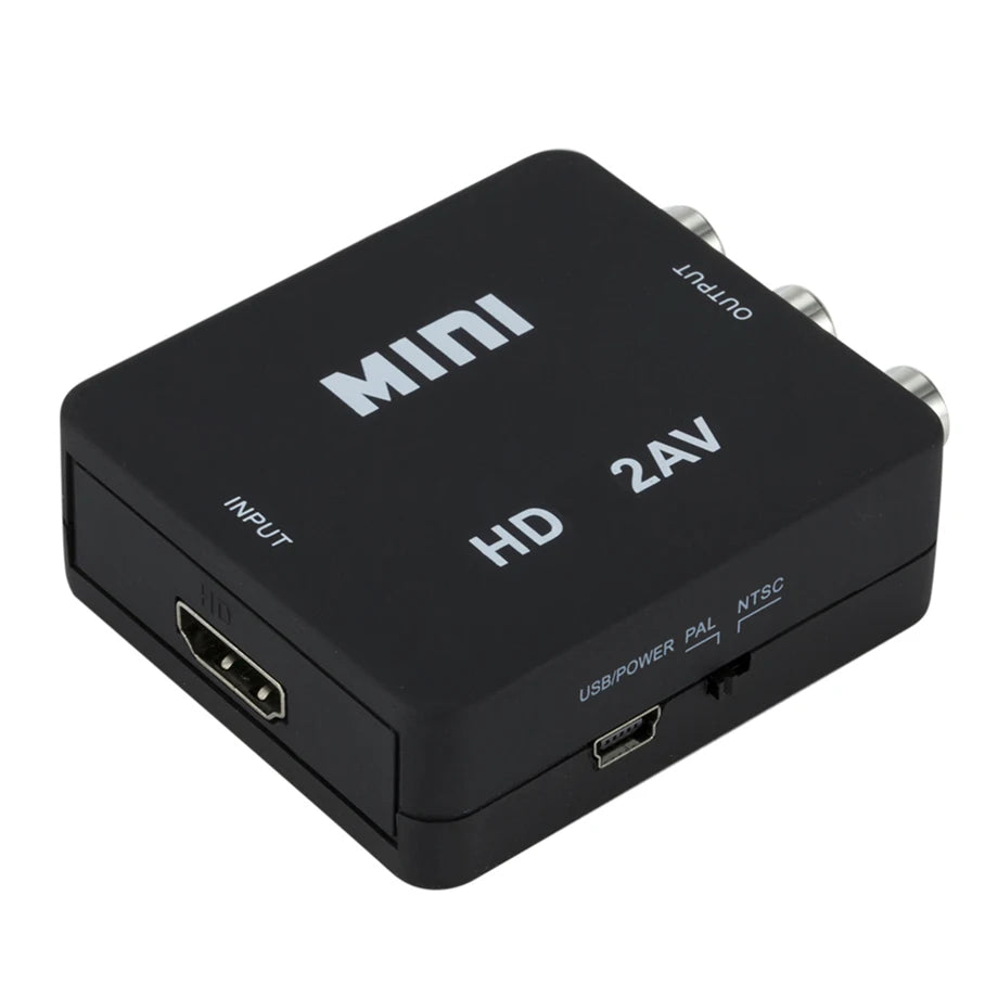 HDMI to AV Converter Adapter – Plug & Play for Game Console & Camera HDMI Signal Converter HIP