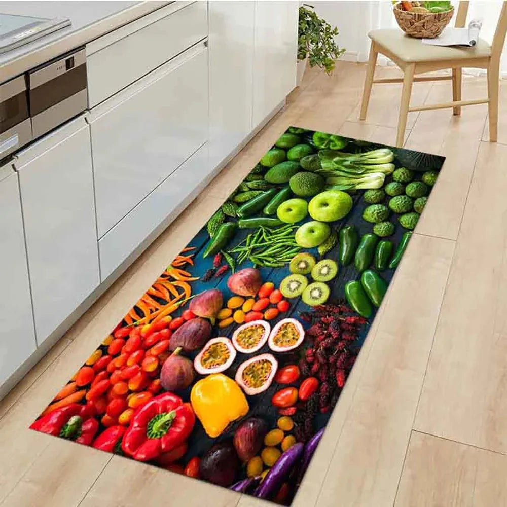 Anti-Slip Floral Kitchen & Entryway Rug Mat – 4 Sizes Anti-Slip Floor Mat HIP 4 40x120cm-Felt