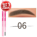 KAFURUX 6-Color Ultra-Fine Waterproof Eyebrow Pencil & Brush Eyebrow Pencil HIP 06