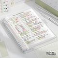 A5 Loose-Leaf Binder Notebook – Daily & Weekly Planner Binder Notebook Planner HIP White