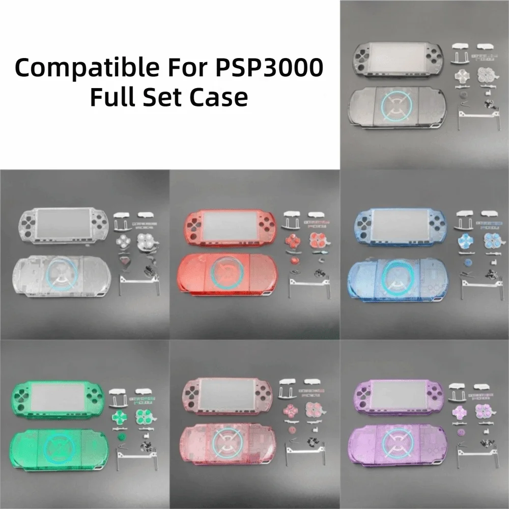 Transparent Crystal Shell Replacement Kit for PSP 3000 (03 Ver) Console Replacement Shell HIP