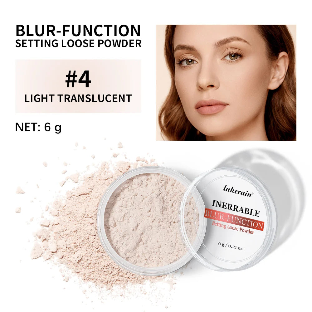 Longwear Loose Setting Powder Blur-fection With Up to 24HRs of Wear Waterproof Oil Control Blurring Face Powder Matte Makeup HIP 4LIGHT TRANSLUCENT
