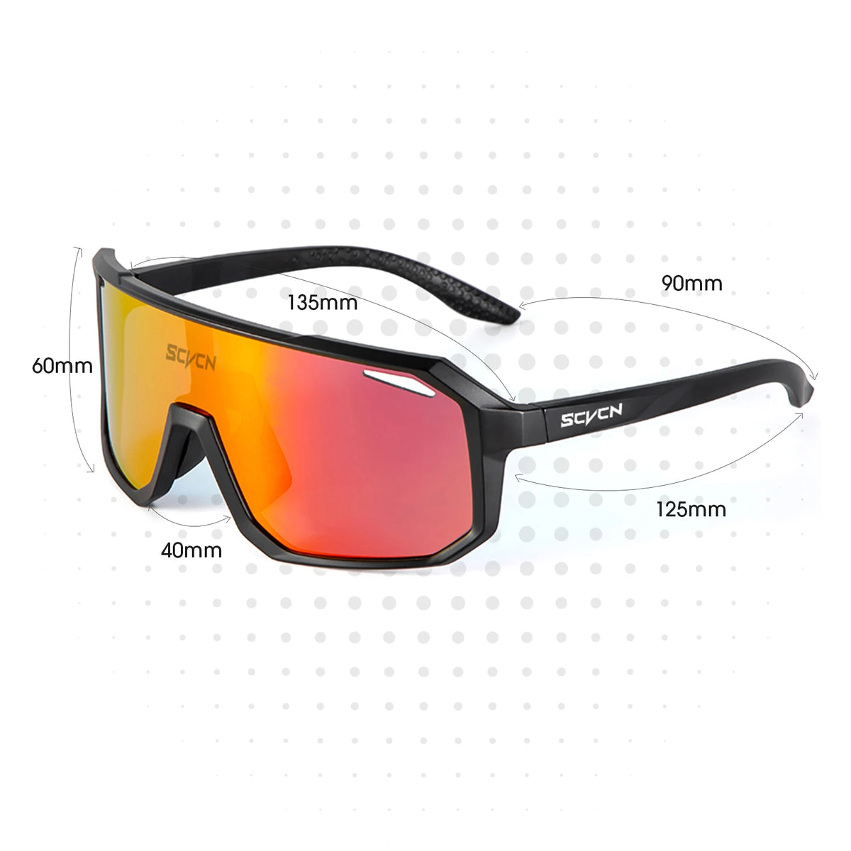 SCVCN UV400 Cycling Sunglasses – Unisex Sports Eyewear Sports Cycling Sunglasses HIP