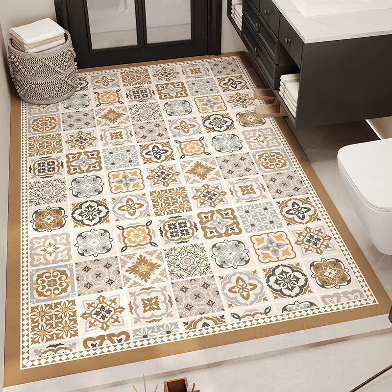 Diatom Mud Bathroom Mat – Absorbent Non-Slip Shower Rug Bath Floor Mat HIP GU6805-G 1pc 45x75cm