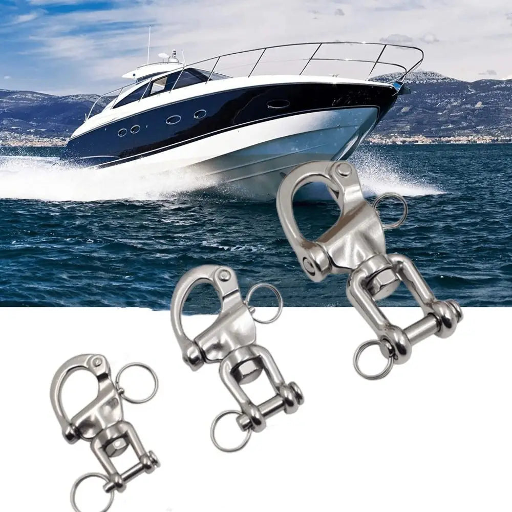 316 Stainless Steel Jaw Swivel Snap Shackle – Quick Release Marine Snap Shackle HIP