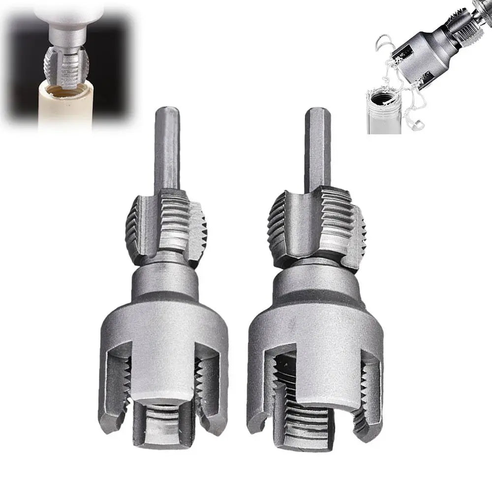 PVC Pipe Threader Kit – 4 & 6 Point Internal/External Thread Tap Pipe Threading Tool HIP