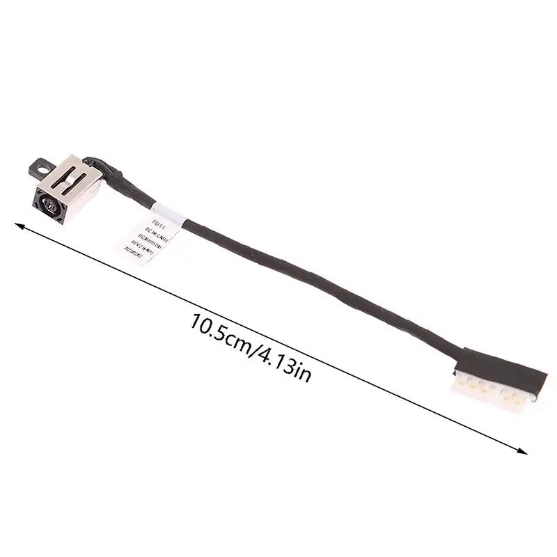 DC Power Jack Cable Dell Inspiron 15 3510 3400 3500 4VP7C Laptop Power Jack HIP Black
