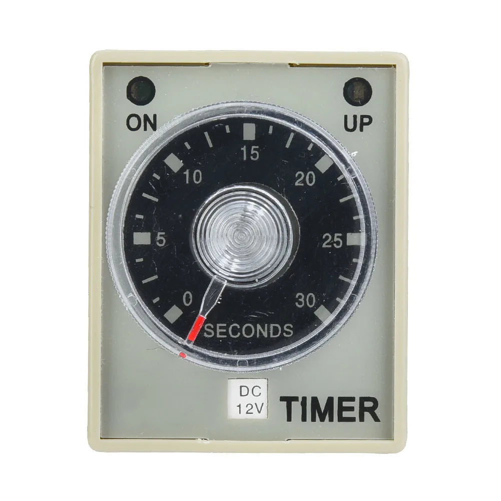 Mechanical Equipment Timer Time Relay 30S 8 Pins Timer 35mm Din Rail for Industrial Automation System 12V/24V/110V/220V HIP DC12V