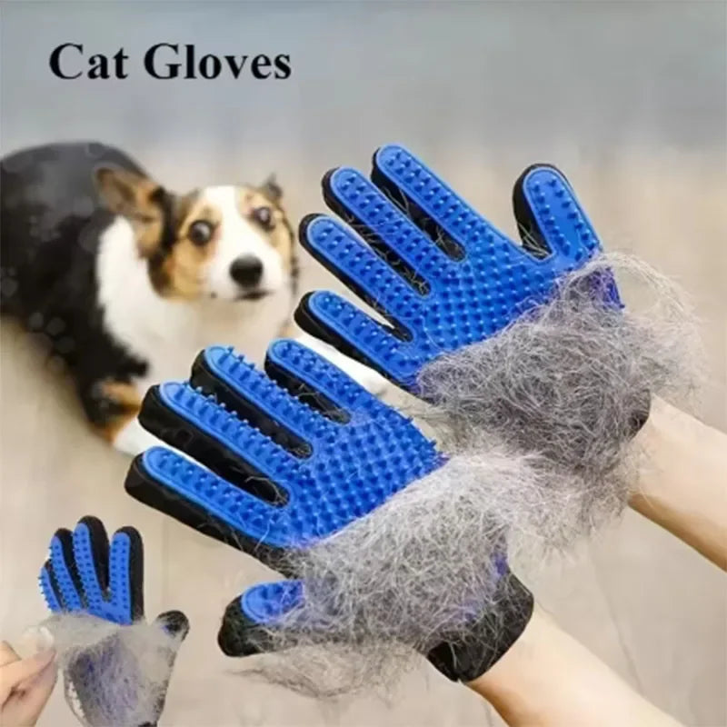 Silicone Pet Grooming Glove – Dog & Cat Deshedding Brush Pet Grooming Glove HIP