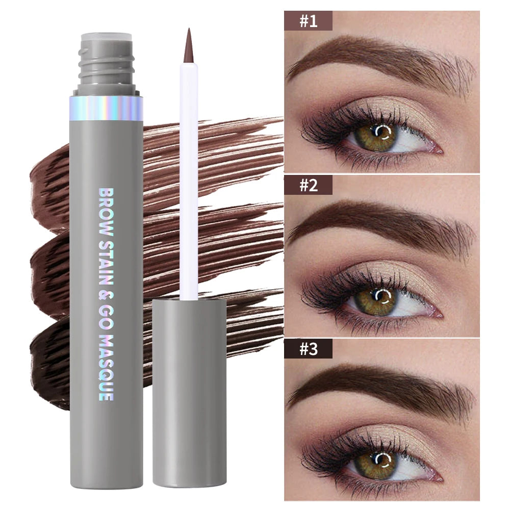 Brow Stain & Go Masque Long Lasting Eye Brow Tint Transfer Proof and Smudge Proof Eyebrow Tint Stain Waterproof Makeup Cosmetic HIP