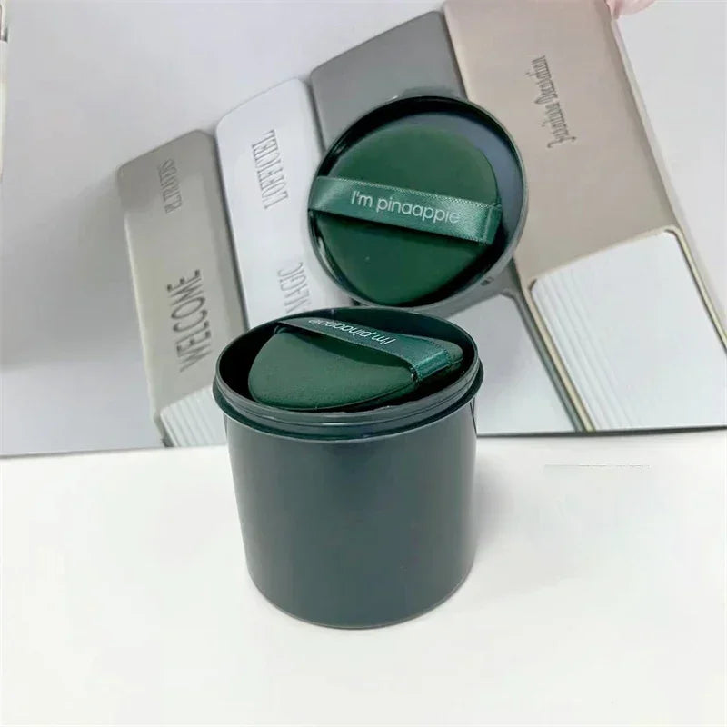 7Pcs/box Strawberry Cosmetic Puff Set Double Side Women Soft Makeup Sponge Beauty Make Up Powder Tools For Women Gift HIP Green-Water Drop