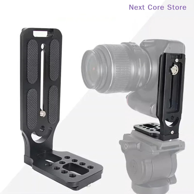 Camera L-Bracket Quick Release Plate | Aluminum Alloy 1/4" Screw Camera L-Bracket Plate HIP