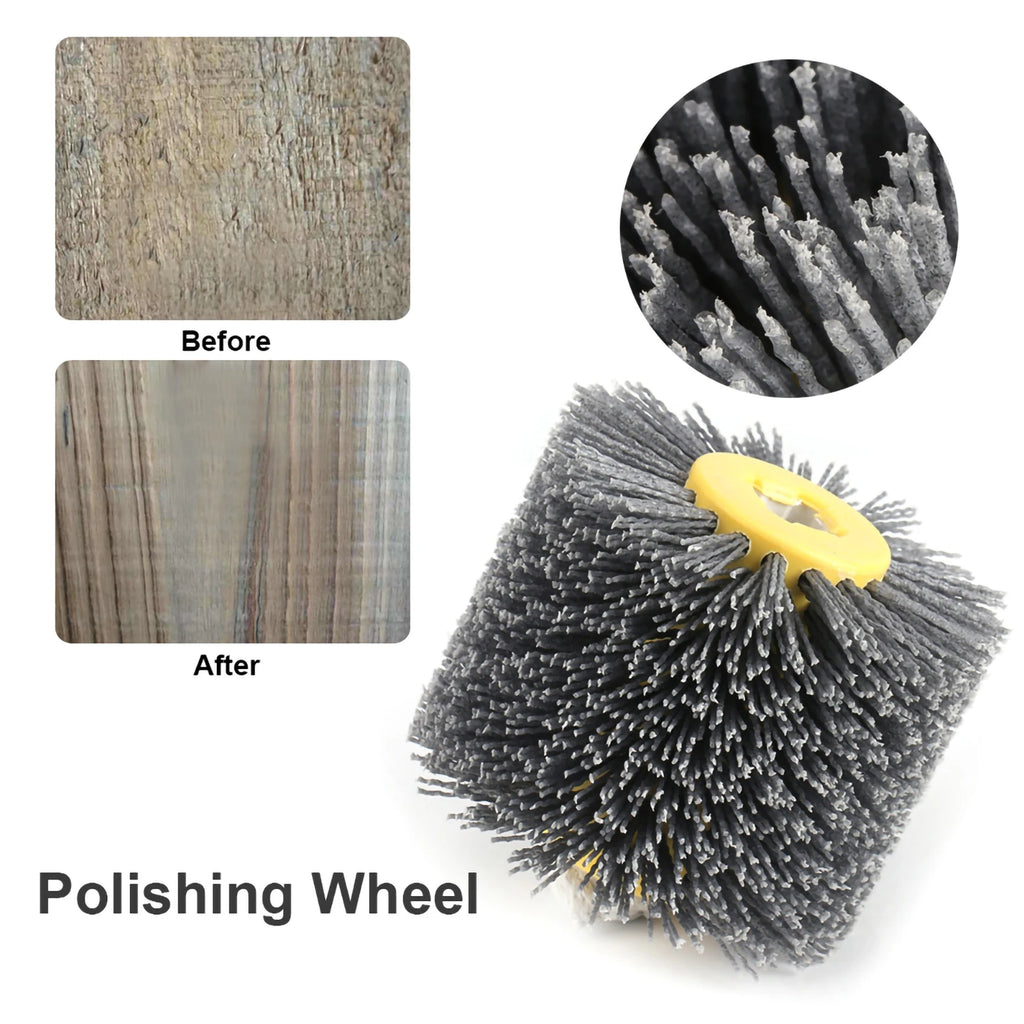 Wire Drawing Wheel Brush Burnishing Polishing Wheel Grit #120 Abrasive Polishing Wheel HIP