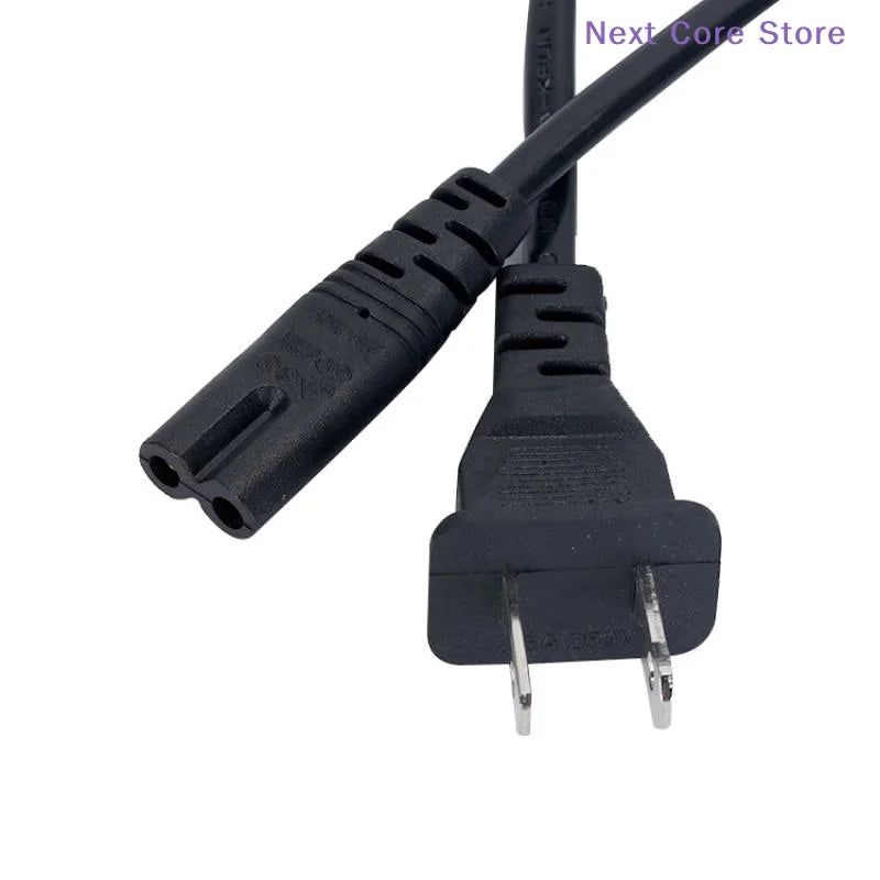 2-Pin US Plug Power Cable – 2 Prong Cord for Laptop & TV Power Cable HIP