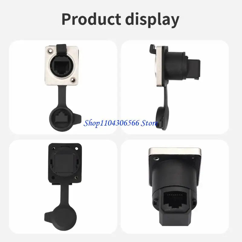 RJ45 Cat6 Panel Mount Coupler – Waterproof Female Adapter Network Coupler Adapter HIP
