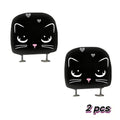 2-Pack Cat Face Car Headrest Covers – Elastic Fit | HIP Car Headrest Cover HIP 1