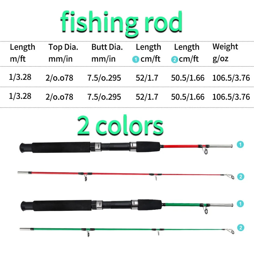 Carbon Travel Spinning Rod 1.0m 2-Section | 107g Lure Rod Travel Spinning Rod HIP