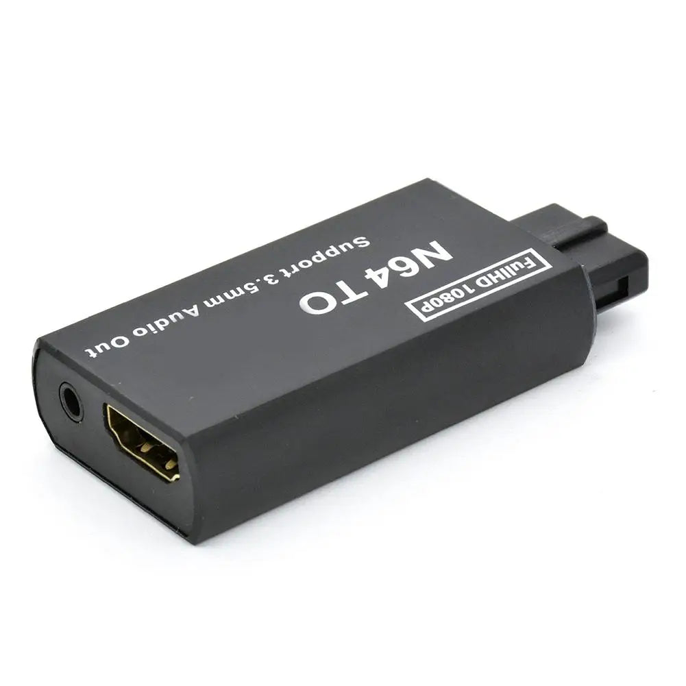 N64 / SNES / GameCube to HDMI Adapter – 1080P Plug & Play HDMI Video Adapter HIP black
