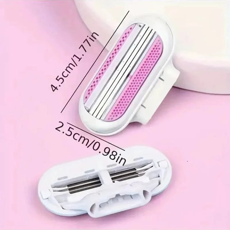 Women's Safety Razor Set – 1 Handle + 8 Blades | Venus Compatible Women's Safety Razor HIP