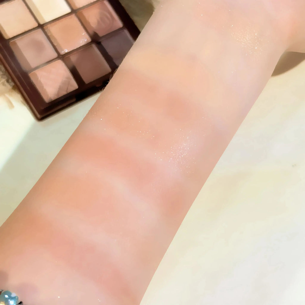 JUJU Dream 9-Shade Brown Earth Eyeshadow Palette – Matte & Shimmer Eyeshadow Palette HIP