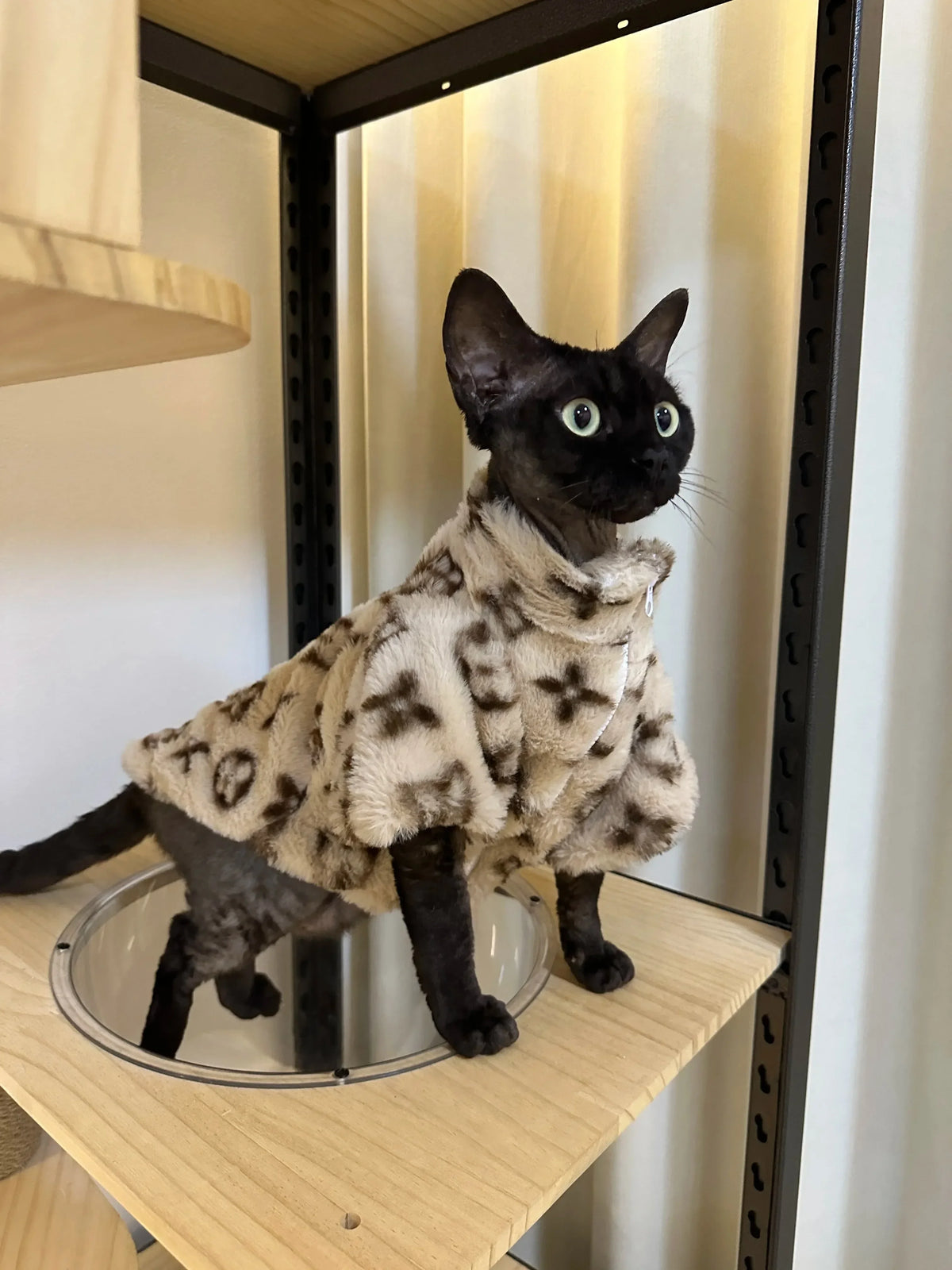 Autumn Winter Faux Fur Coat for Small & Medium Dogs & Cats Pet Winter Coat HIP