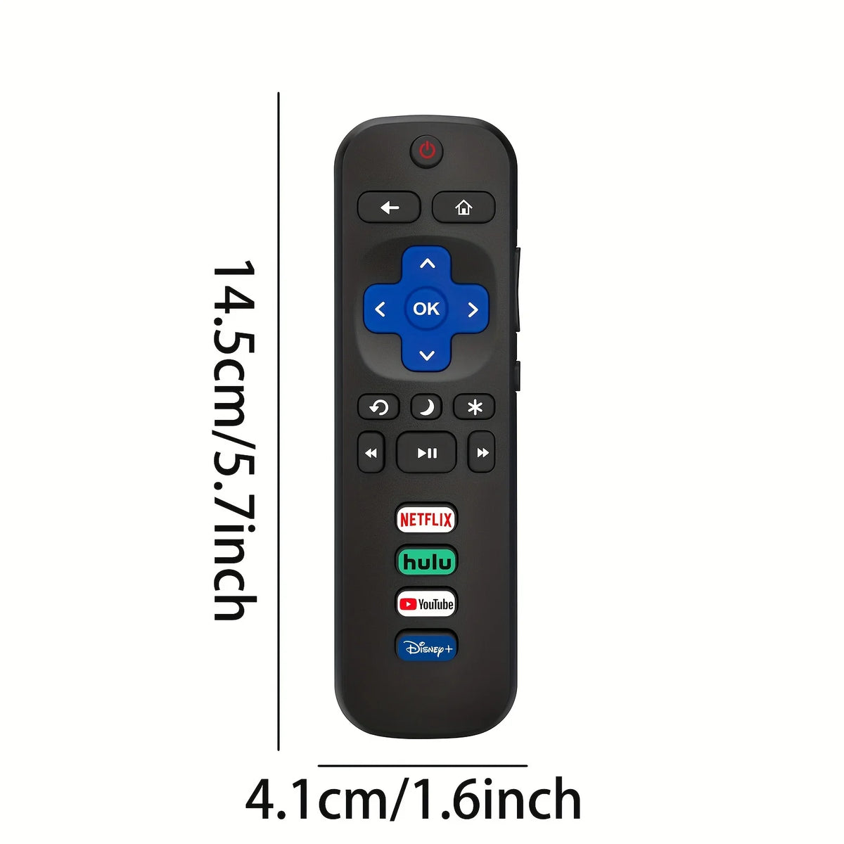 2-Pack Roku TV Remote – TCL, Hisense, Onn & Philips Compatible TV Remote Control HIP