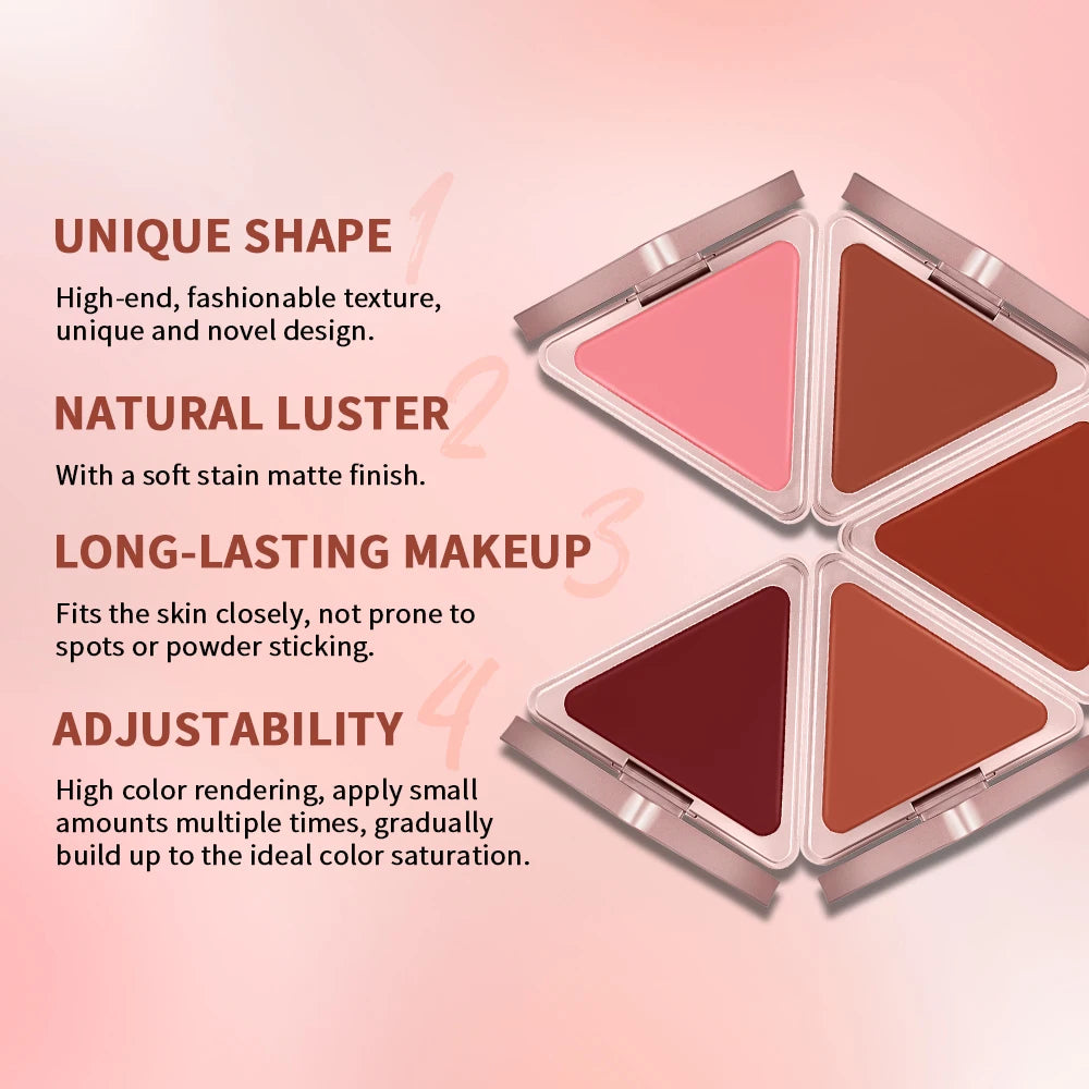 Higher Standard Satin Matte Cream Blush Long-Lasting Makeup Blush Brightening Low Saturation Shrinking and Expanding Natural HIP