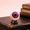 Gothic Creepy Purple Eyeball Realistic 3D Monster Human Eyeball Resin Figurine With Display Stand Desktop Home Ornament Decor HIP 01