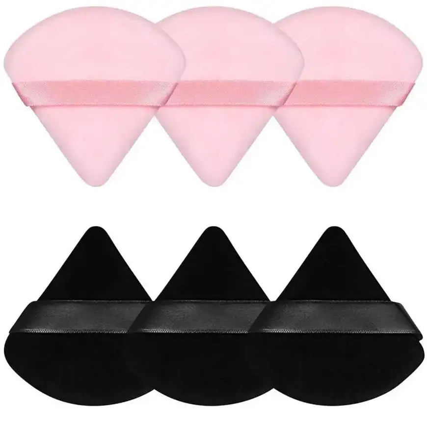 Triangle Powder Puffs for Loose & Liquid Makeup – 3/5/6 Pack Makeup Powder Puff HIP SHE088-6mix