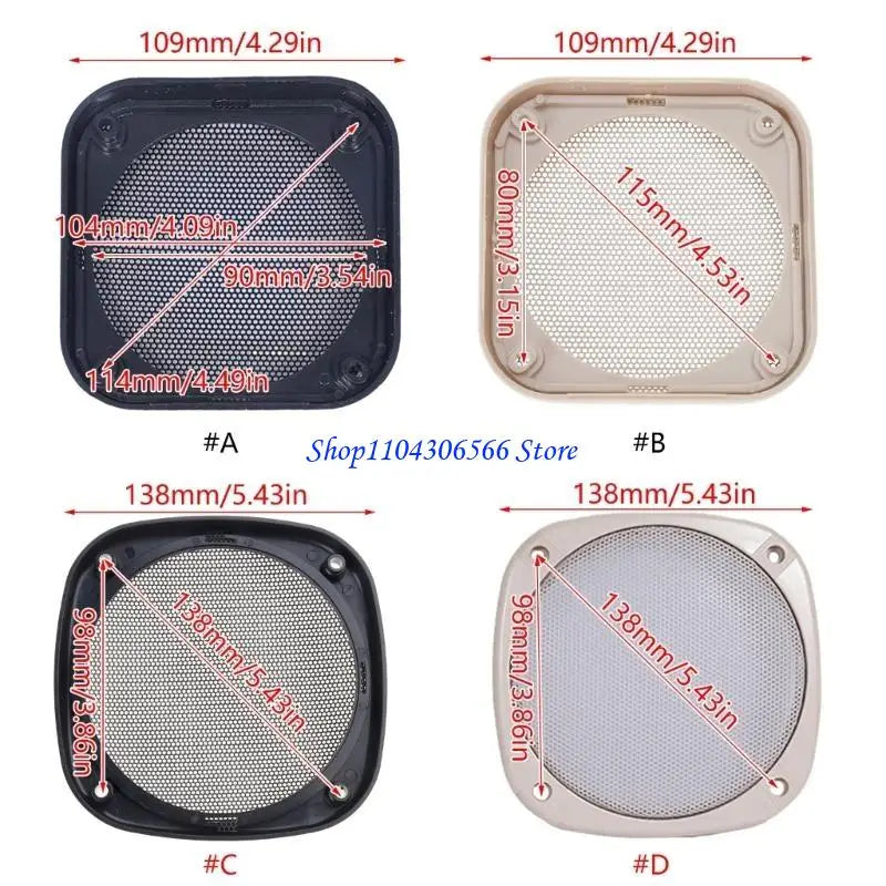 4/5 Inch Square Speaker Grill Cover – Mesh Subwoofer Guard Speaker Grill Cover HIP