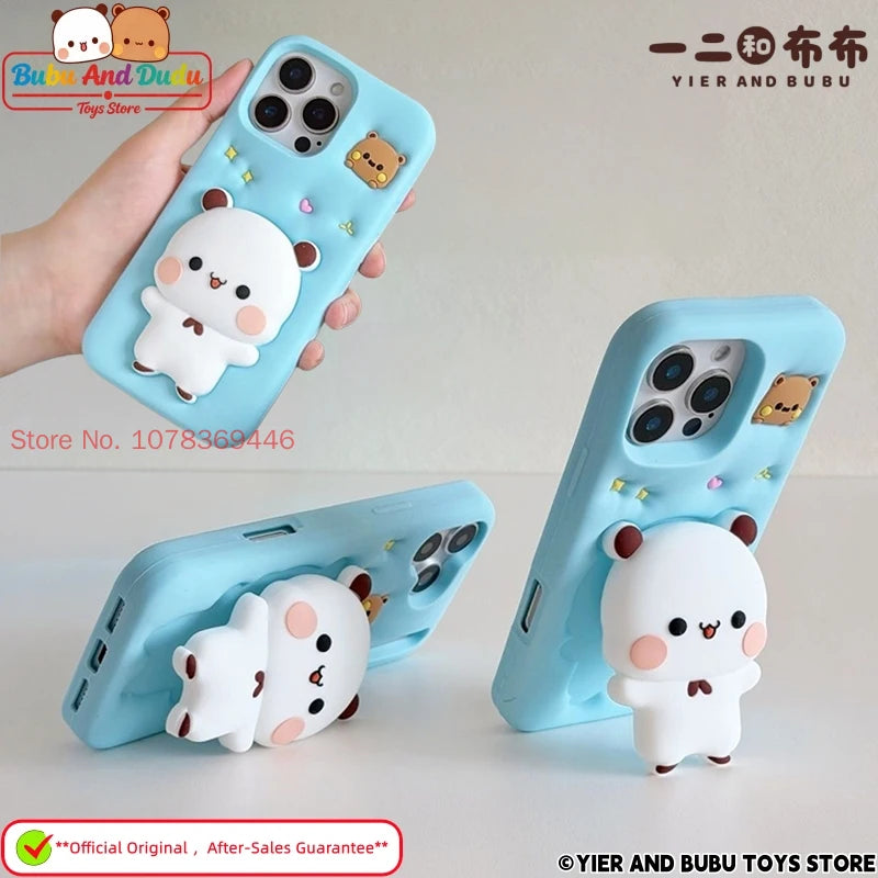 Bubu & Dudu 3D Panda Cartoon Silicone iPhone Case Cartoon Phone Case HIP