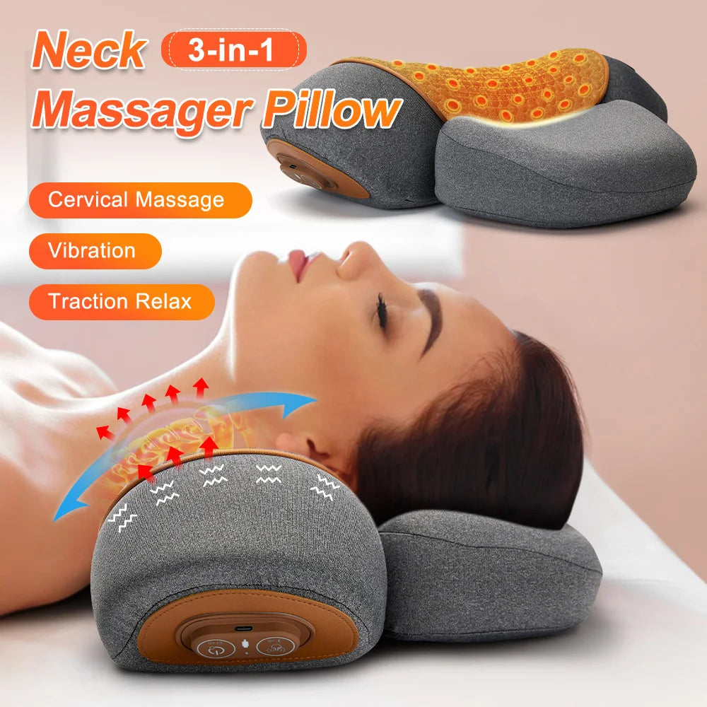 Neck Massage Pillow with Heat & Vibration | HIP Neck Massage Pillow HIP
