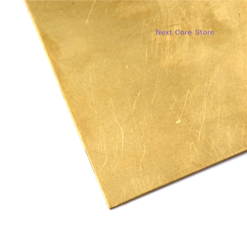 Brass Metal Sheet Foil Plate 100×100mm | 0.5–2mm DIY Parts Brass Metal Sheet HIP