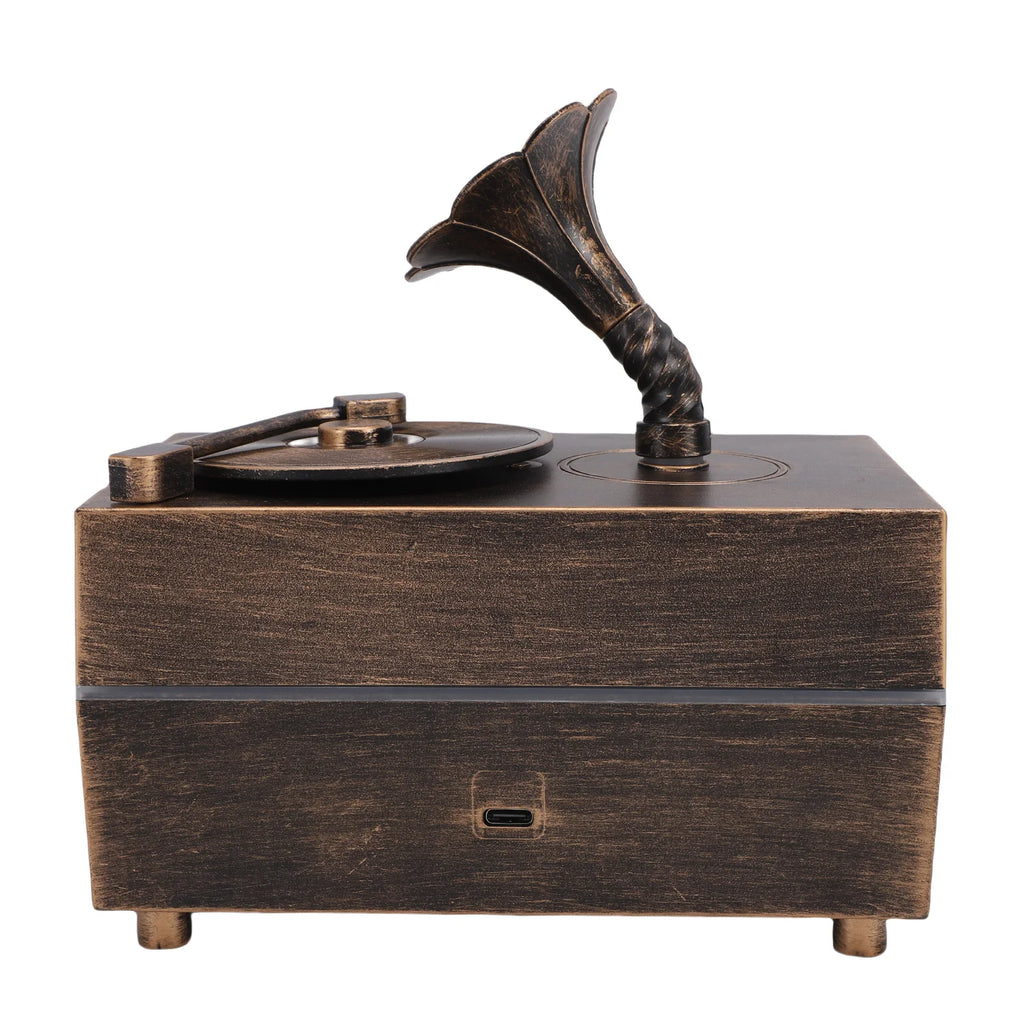 Retro Aromatherapy Humidifier Unique Gramophone Vintage Oil Diffuser Fragrance Cool Mist Humidifier Antique Oil Diffuser HIP