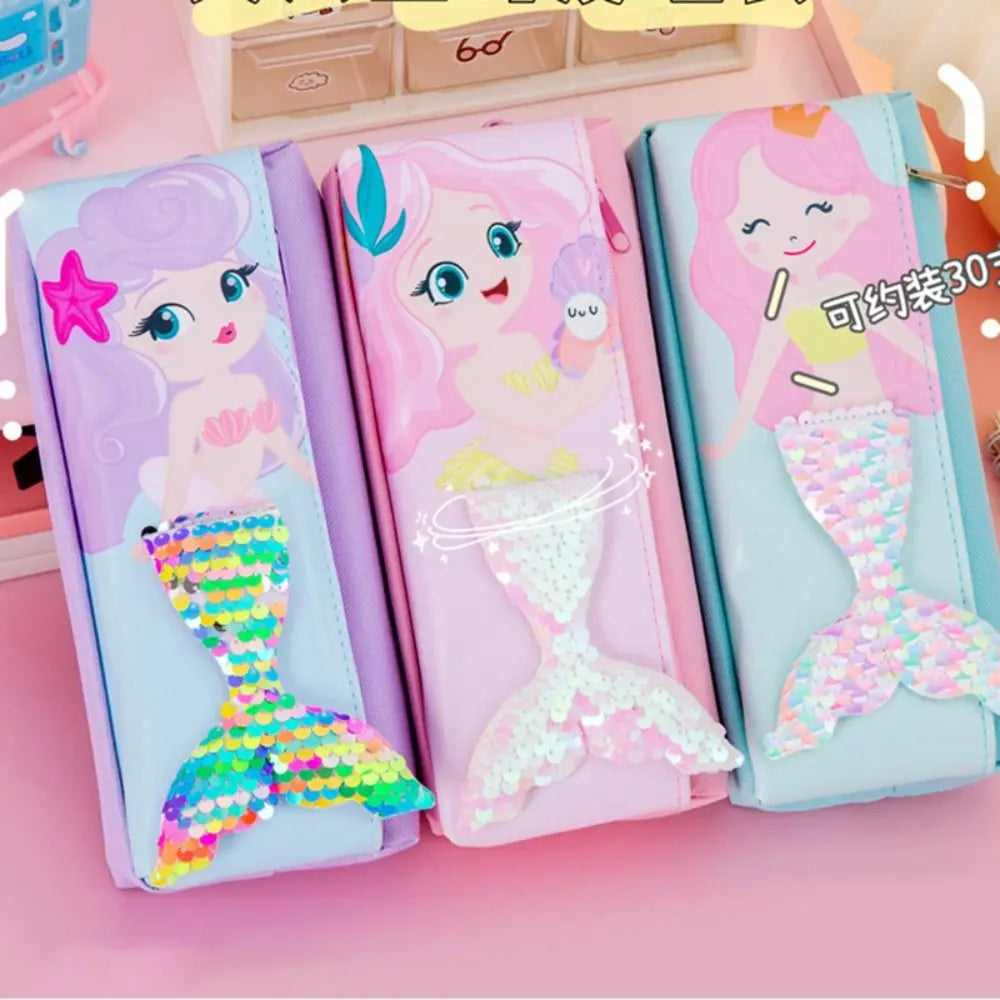 Mermaid 3D Fish Tail Pencil Case – Large Capacity Pen Bag Pencil Case HIP