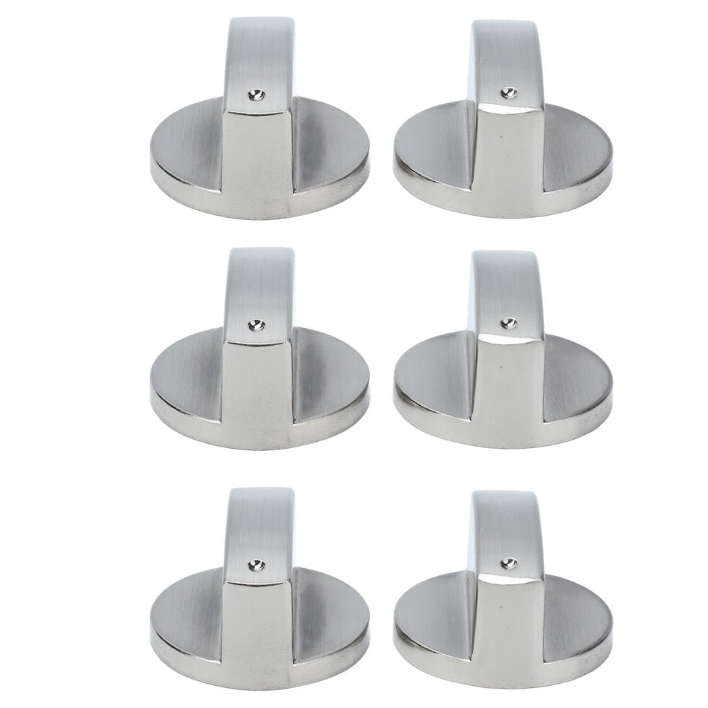 6PCS 8mm Rotate Knob Zinc Alloy Control Knob Replacement for Kitchen Range Gas Stove Microwave Oven Control Knob Stove Accessory HIP